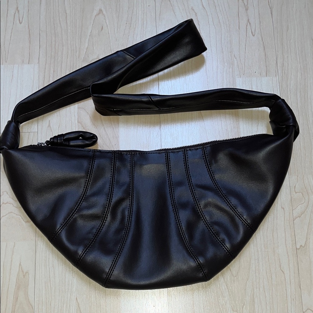 Dark brown croissant bag